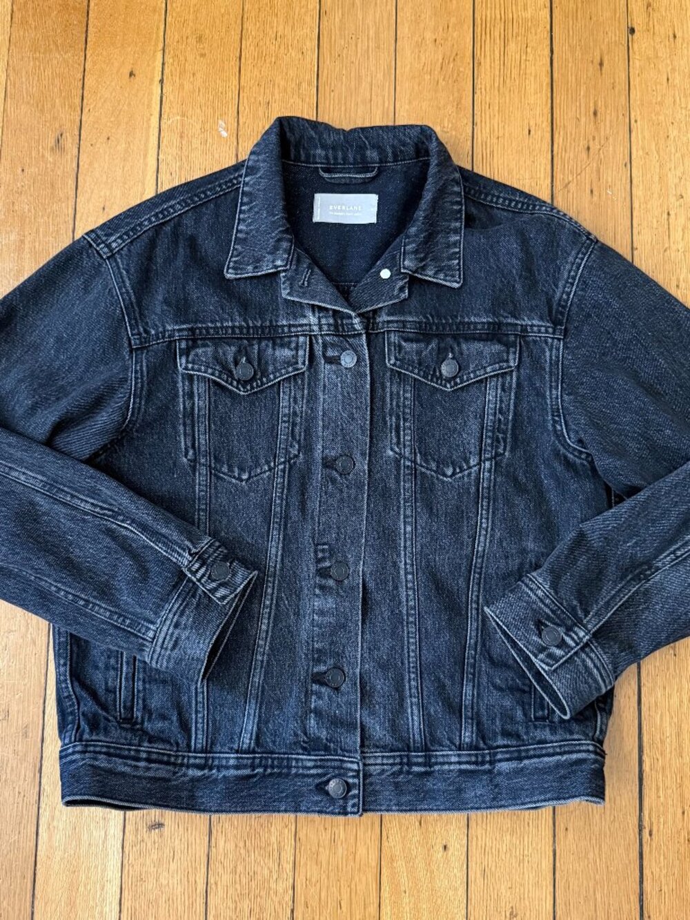 Everlane Black Denim Jacket